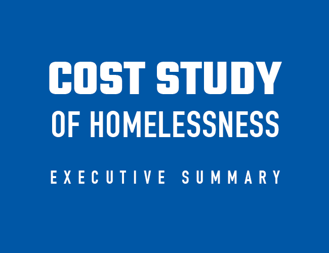 Cost Study Homelessness Executive Summary