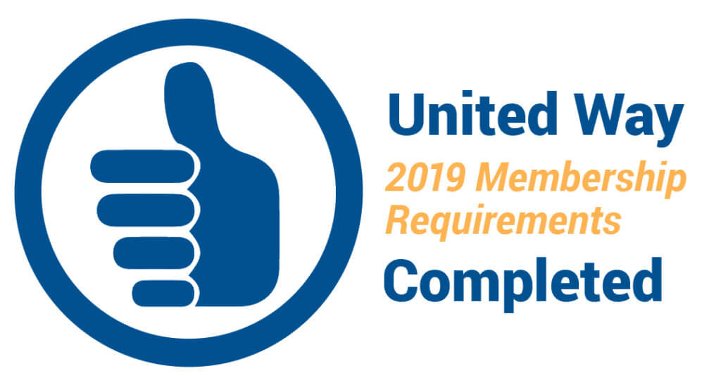 United Way 2019 Membership Requirements Completed