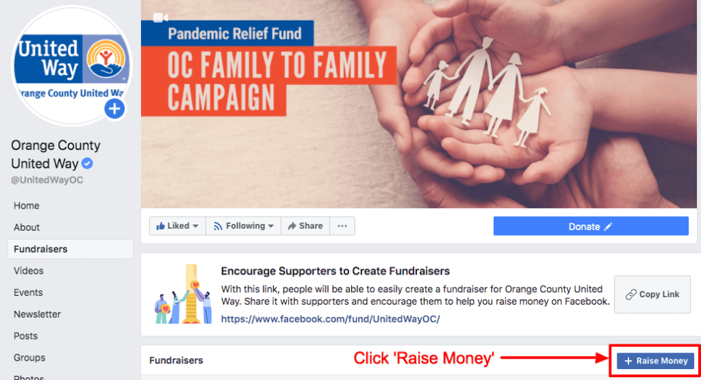 Create a Facebook Fundraiser - Step 2