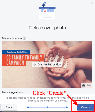 Create a Facebook Fundraiser - Step 5
