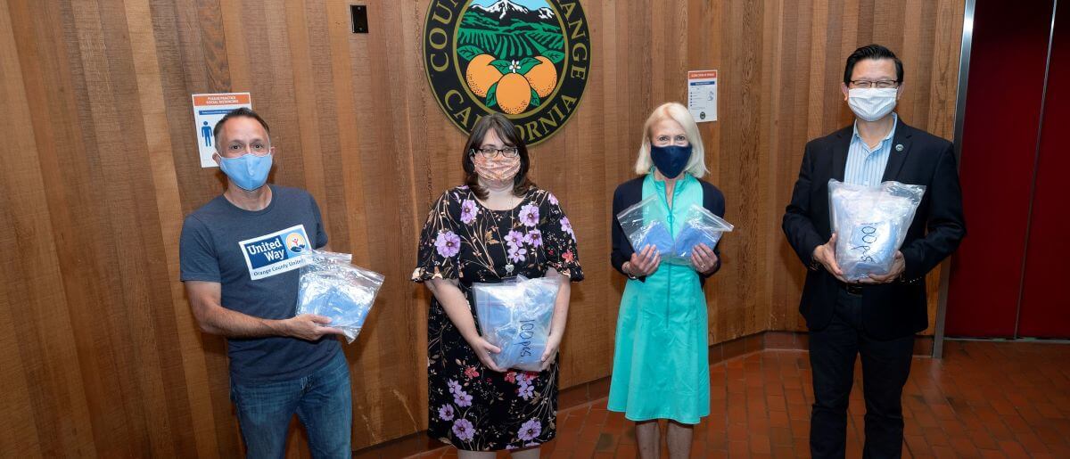 Orange County United Way Donates 30,000 Personal Face Masks To In-Home Caregivers In Orange County