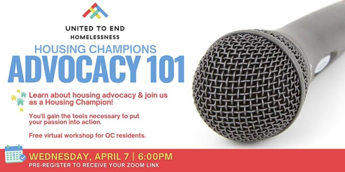 Housing Champions Advocacy 101 Workshop - April 7