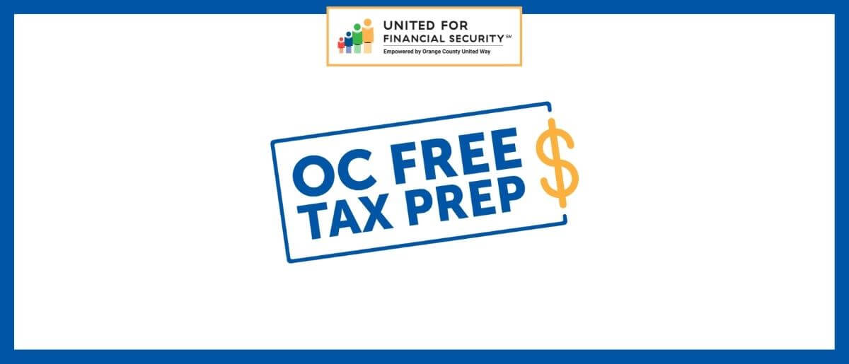 United for Financial Security logo and OC Free Tax Prep logo