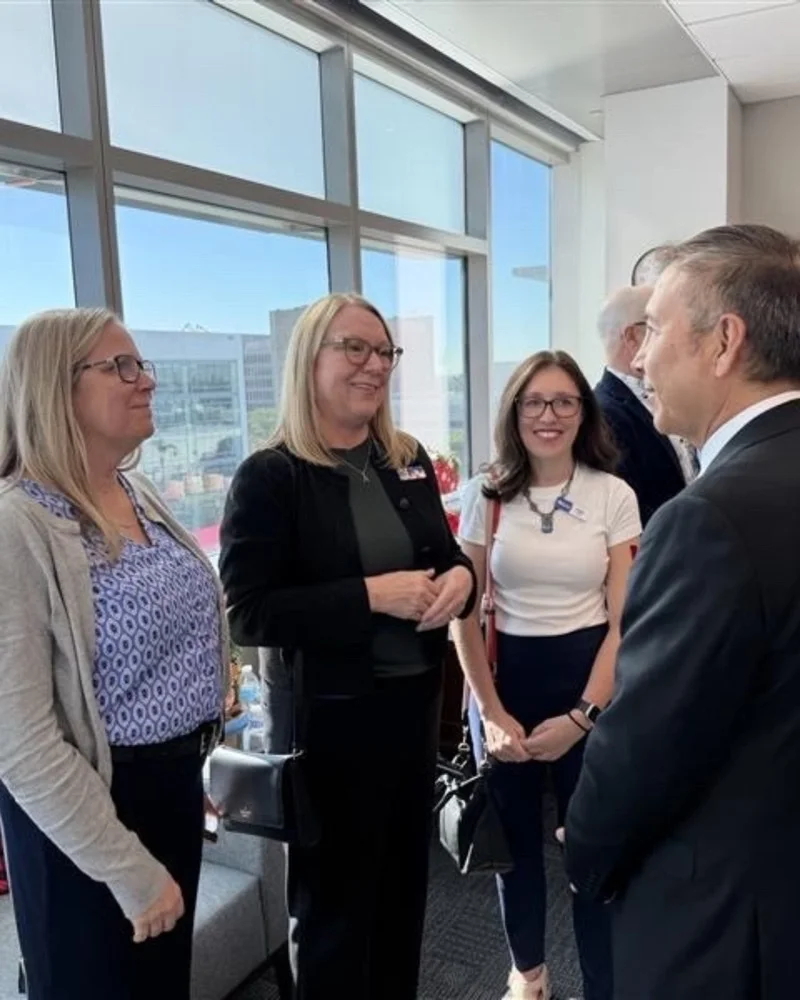 United Way team meeting with elected officials